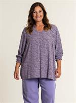 Gozzip - Annah Bluse, Lilla/Sort